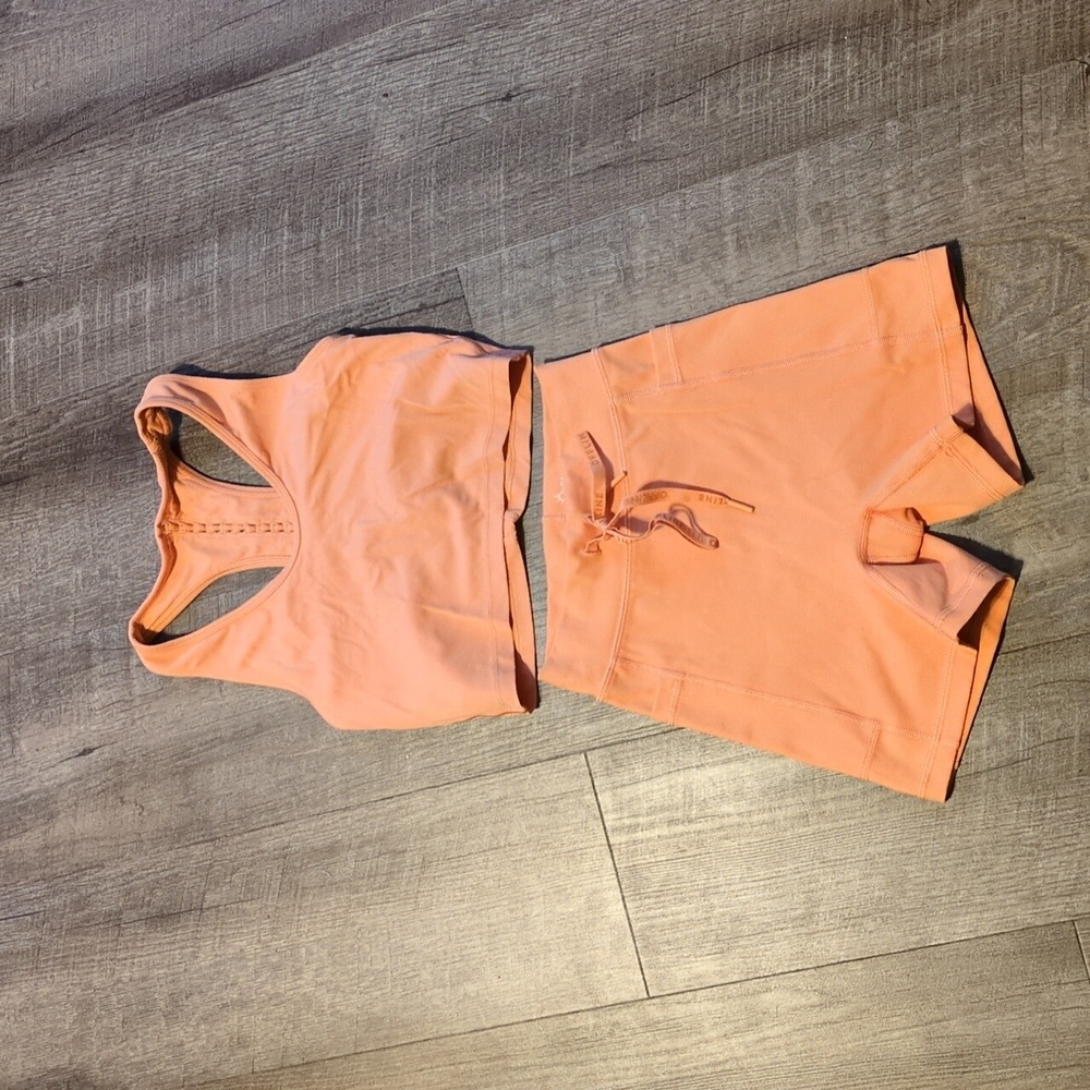 Aerie bike shorts and tank workout set